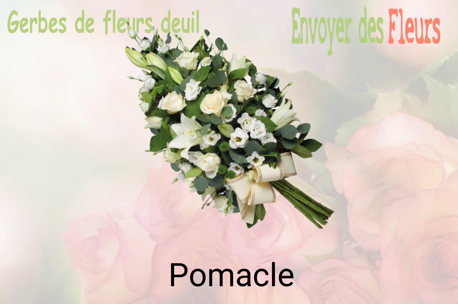 Gerbe de fleurs de deuil livrée à Pomacle